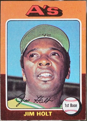 1975 Topps Baseball Jim Holt #607 EX