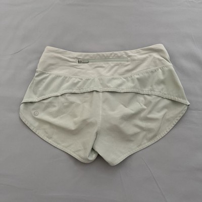 Lululemon Speed Up Shorts Size 2 2.5'' Low Rise Lined Mystic Mint Rare Athletic