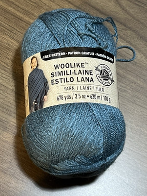 Loops & Threads Woolike Yarn Teal Lake Acrylic Nylon 3.5oz 678yds