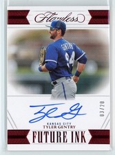2023 Panini Flawless #FI-TG Tyler Gentry Future Ink Ruby #/20