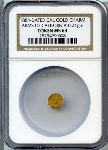 1884 California Fractional Gold — photo from the most recent tracked eBay sale