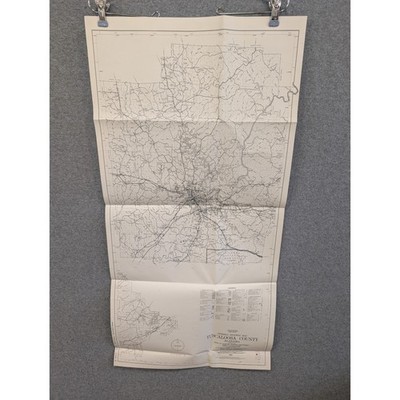 Vintage Tuscaloosa County Alabama General Highway Map 1980 University Cottondale
