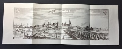 BERLIN - KUPFERSTICH MERIAN 1652 - ALTES FAKSIMILE 1969 - 86x30 cm !! #3