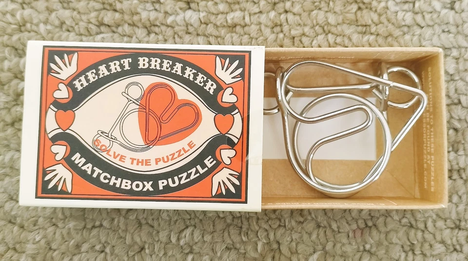 Professor Puzzle Heart Breaker Matchbox Puzzle – Brain Teaser Toy Gift - Image 2 of 4