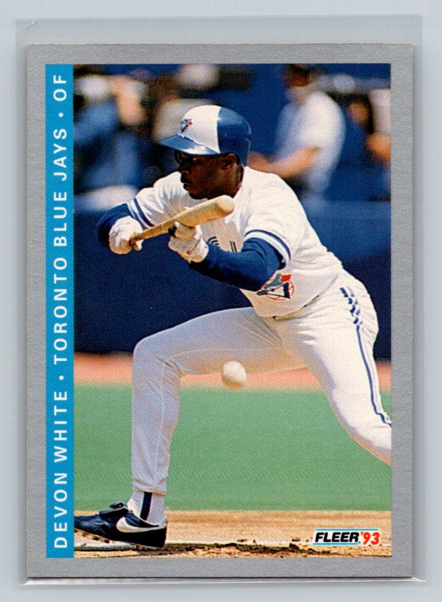 1993 Fleer #342 Devon White Toronto Blue Jays Baseball Card