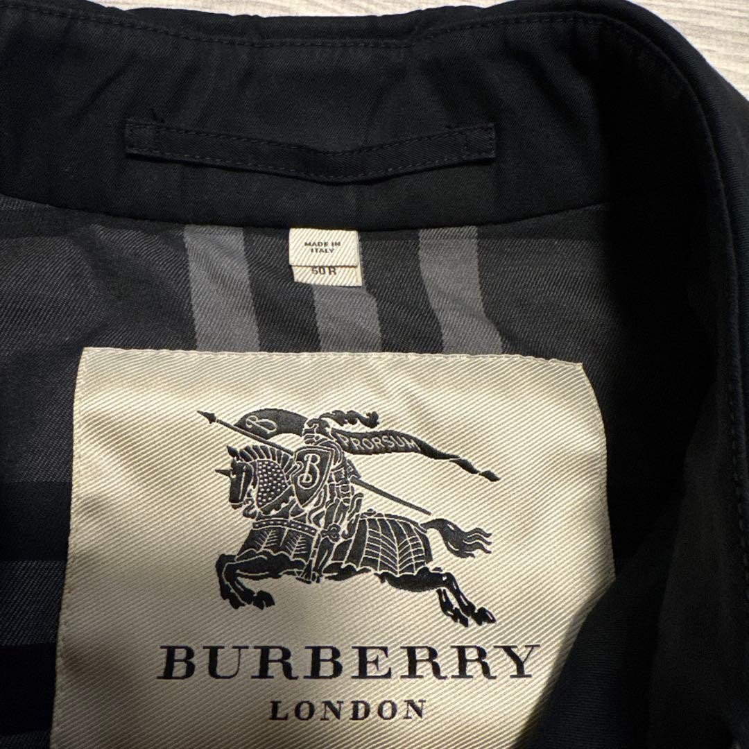 Burberry black trench coat size 50 Vintage Extremely rare Men's From Japan thumbnail 16