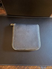 Vintage Coach Leatherwear Black Leather 12pg CD/DVD Zipper Storage Case Wallet