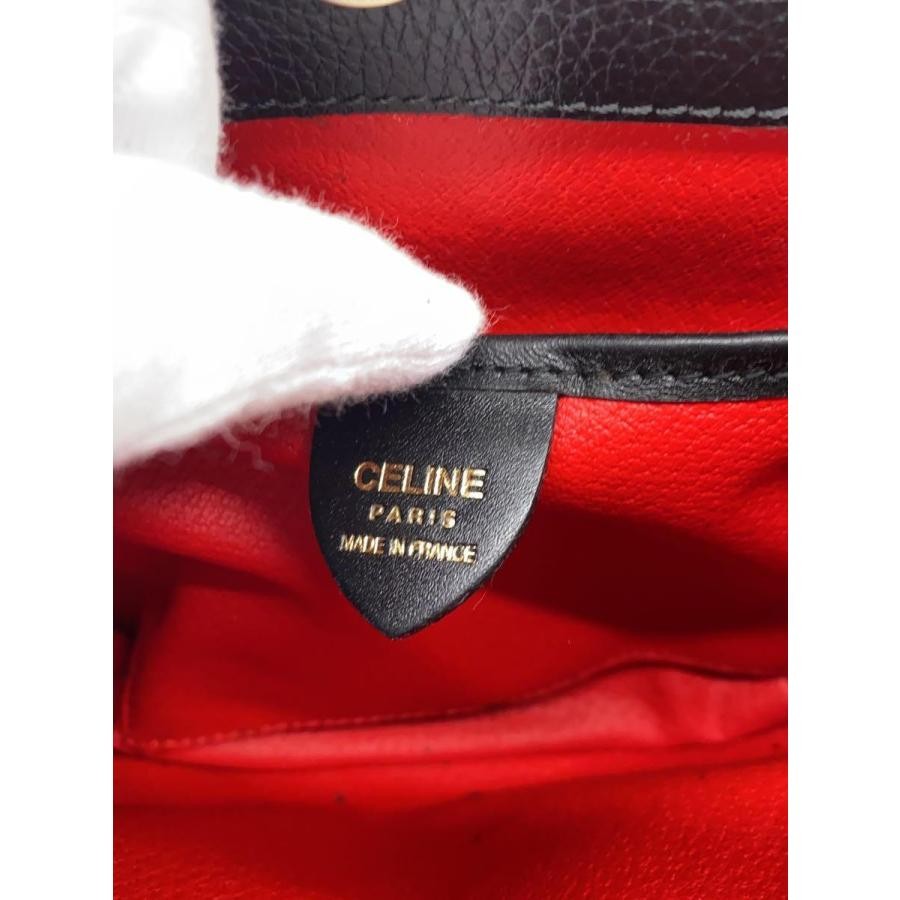 Celine Shoulder Bag Black Solid Authentic - image 5