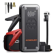 ACMOUNT Jump Starter with Air Compressor, 6000A Portable Car Battery Booster 12V