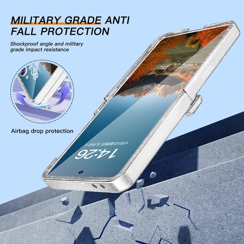 Für Samsung Galaxy Z Flip 7 Hart PC Hülle Hartglas Scharnier Cover Stoßfest - Bild 43 von 43