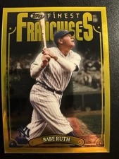 2023 Topps Finest Flashbacks Short Print Franchises Babe Ruth (#195) Yankees SP