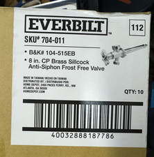 Everbilt 104-515EB Anti-Siphon Frost-Free Sillcock, 1/2  x 8  