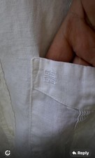 Givenchy Paris men s long sleeve dress shirt size 16.5 loose medium to fit large