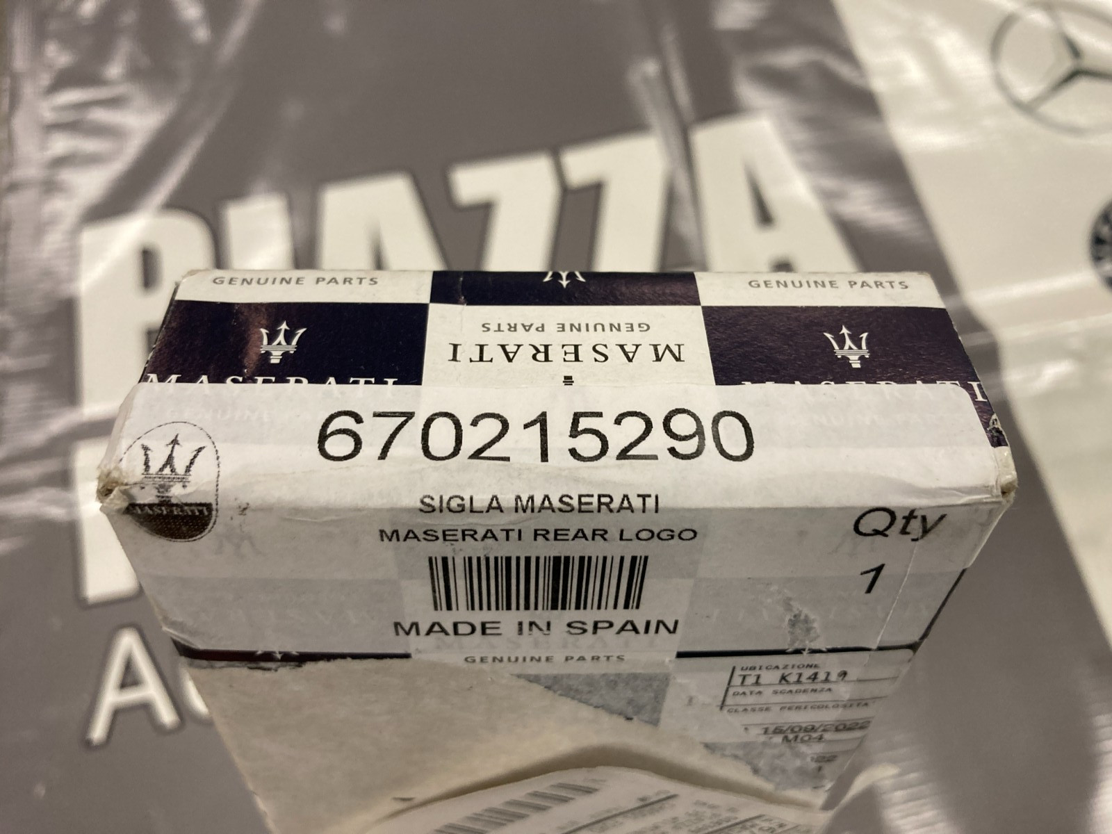OEM Maserati Rear Logo, Levante, 670215290