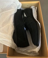 Barker Shoes Warner Black Suede Penny Loafer Brand New Mens 8.5 Made in England