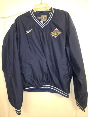 Vintage 90s Reebok 1997 MLB World Series Pullover Windbreaker Jacket - Men's L