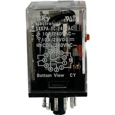 Relay & Control RCRP3CDC12 Relays - 8 & 11 Octal Base Plug In - 3PDT- 11 Pin ...