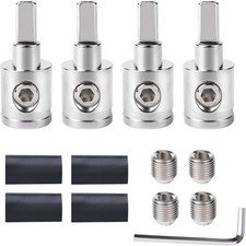 4PCS Car Audio Wire Reducer 0 to 4 Gauge Amp Power Ground AWG Pin Connector