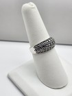 Vintage 925 Sterling Silver Multi-Row Domed Marcasite Ring. Size 6.75. — photo 6