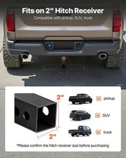Hitch Step for 2 Inch Receiver, Universal Rear Bumper Guard Protector with 350 L
