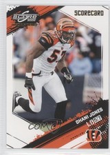 2009 Score Inscriptions Scorecard 39/50 Dhani Jones #60 6q3