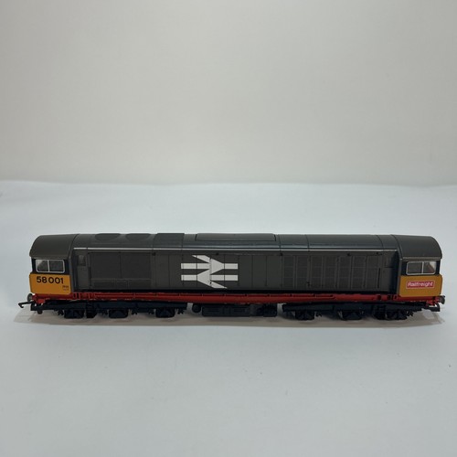 Hornby 58001 Class 58 BR grau Railfreight Livery Spur 00 Dieselzug ungeprüft