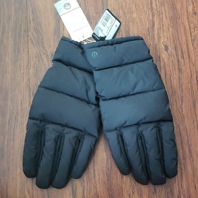 Lululemon Mens Black Wunder Puff Down Winter Gloves Size XL New