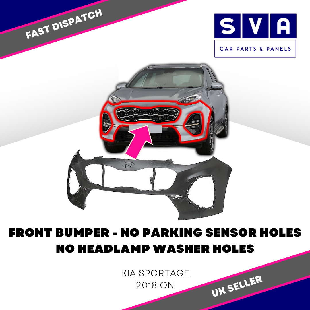 Kia Sportage 2018> Front Bumper Not Primed No Pdc Insurance Approved 86511F1500