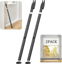 Sliding Door Security Bar and 2-In-1 Sliding Glass Door Stoppers Security for Pa