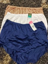 Lot Of 3 Sz 7 VanityFair "Perfectly Yours" Traditional Brief Panties 100 Nylon