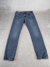 Levis 502 Jeans Mens 30 Dark Wash Denim Taper Fit 30x30