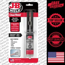 JB Weld 50114 ClearWeld Quick Setting Epoxy, Clear 0.47 oz.