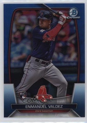2023 Bowman Chrome Blue Refractor 130/150 Enmanuel Valdez #9 Rookie RC 0w3