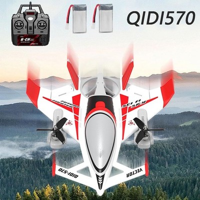 RC Airplane Aircraft RTF QIDI 570 2.4GHz 8CH 315mm Wingspan 6-Axis Gyro Brushles