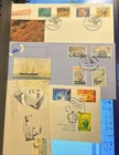 AUSTRALIA Lot 1: FDC (4) Clipper ships, $5 painting, Olympics, Marine Life (607)