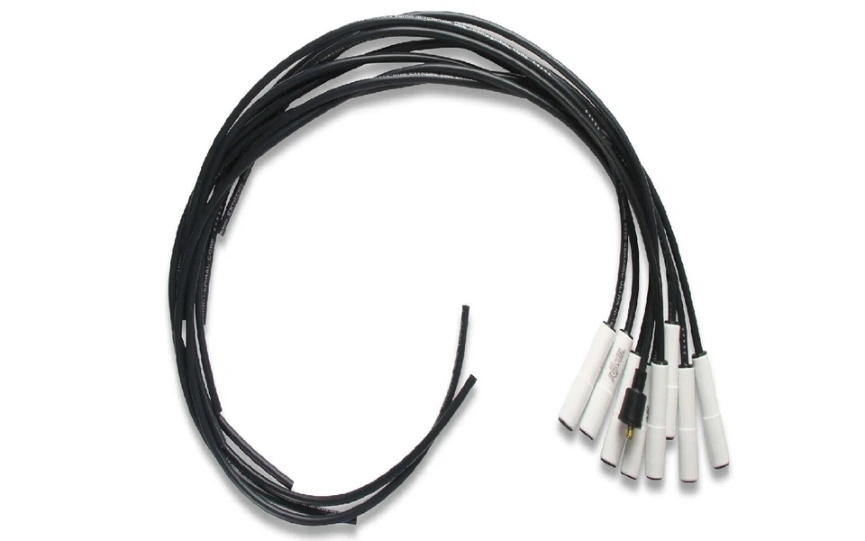 Juego de cables de bujía ferroespiral de silicona cerámica Accel 9000C para Coronet Dart Foto 2 de 4