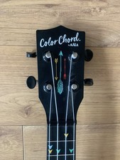 Kala Learn To Play Color Chord Soprano Ukulele Black With Storage Bag