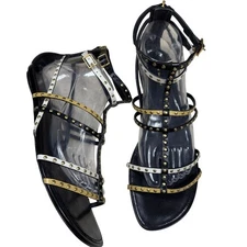 Tory Burch Capri Gladiator Studded Strappy Leather Sandals Women’s Size 10M