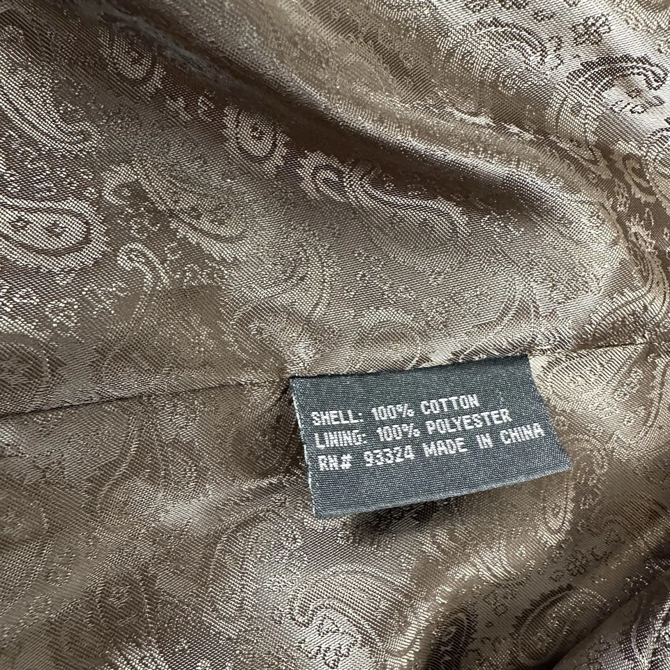 Adolpho Men’s 44R Corduroy Blazer Brown Paisley Lined Sport Coat Jacket - Image 3 of 4