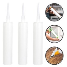 3Pcs Empty Caulking Sealant Tubes Reusable Empty Caulk Tube for Cracks Tiles