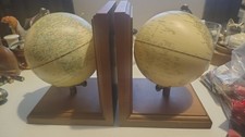 Pair of Globe Book Ends , Shelf Divider