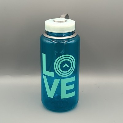 Nalgene Limited Edition Love Wide Mouth Water Bottle Blue 32oz Made in USA