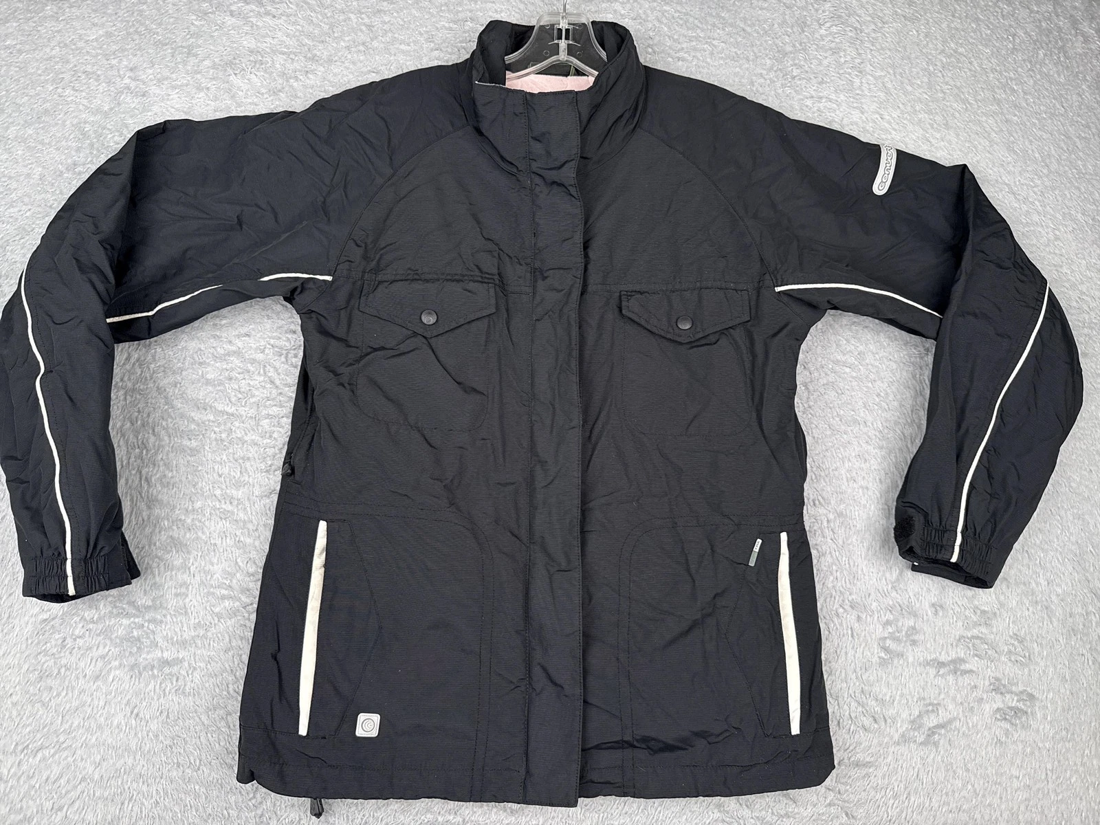 Columbia Convert Jacket Womens Medium Black Snowboard Ski Fleece Lined Insulated