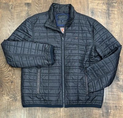 Tommy Hilfiger Primaloft Mens Size XL Adaptive Navy Blue Quilted Puffer Jacket 