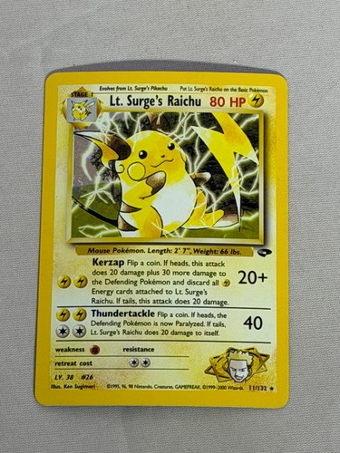 Pokemon Lt. Surge's Raichu Gym Challenge 11/132