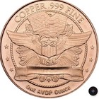 (3) 1 oz .999 Fine Copper “DON’T MESS WITH ME” Alligator Rounds — photo 3