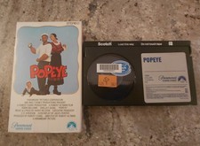 Vintage Popeye Movie Betamax Tape Rare GREAT condition