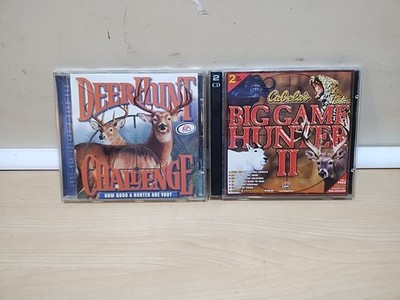 Lot of 2:''Cabela's Big Game Hunter II'' & ''Deer Hunt Challenge'' PC Games