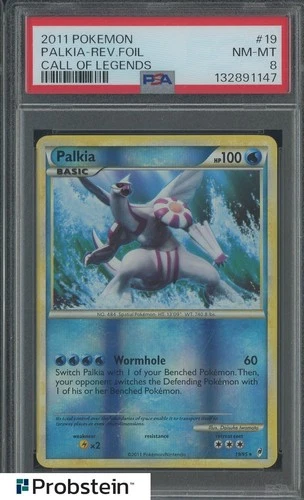 2011 Pokemon Call Of Legends #19 Palkia - Reverse Foil PSA 8 NM-MT