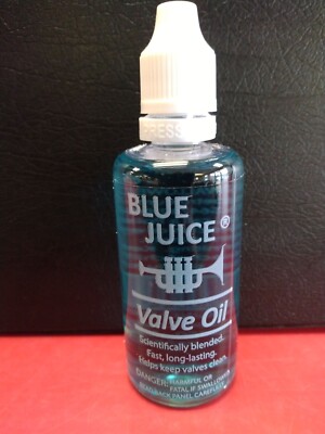 BLUE JUICE VALVE OIL 2 OZ BOTTLE FOR YAMAHA, BACH TRUMPETS, BULK DISCOUNTS